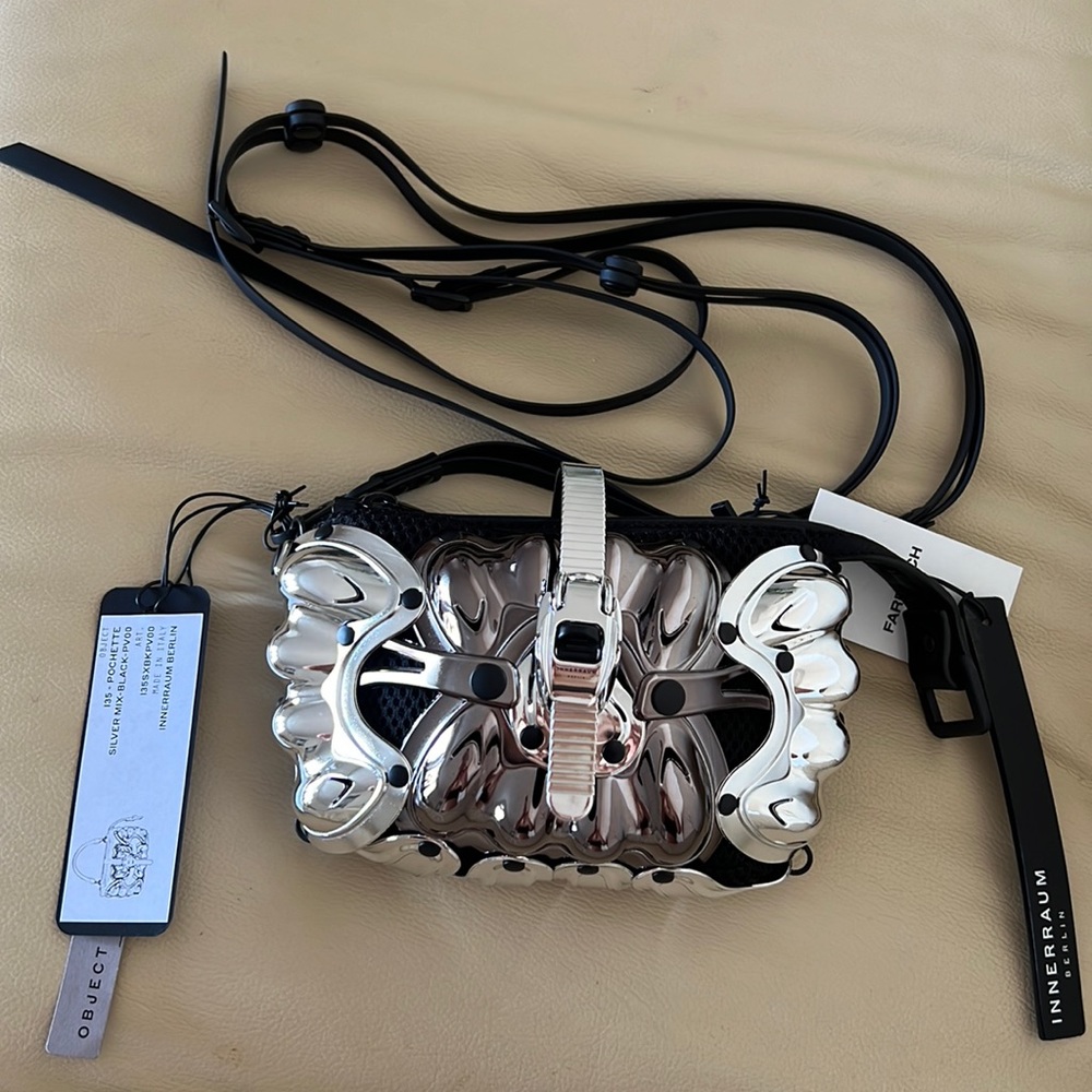 INNERRAUM silver I35 pochette bag NWT